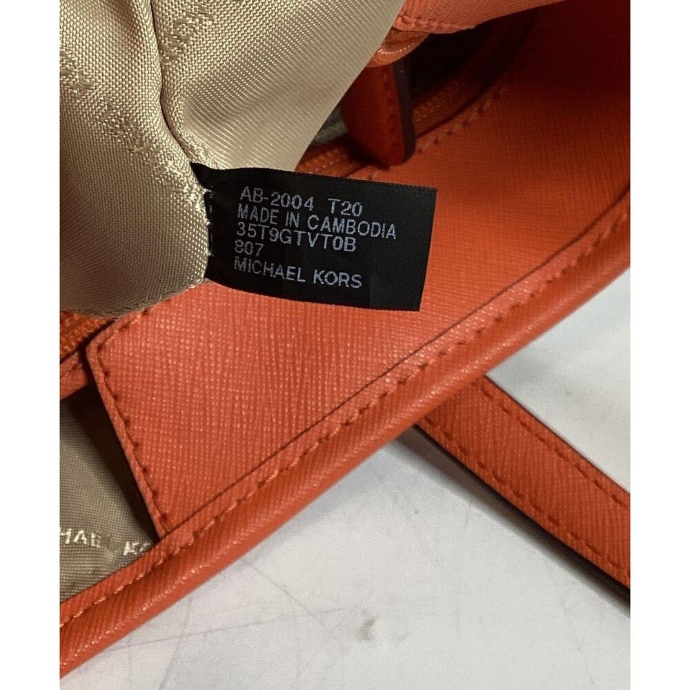 Michael Kors Brown Monogrammed Coated Canvas Convertible Handbag - Picture 5 of 5